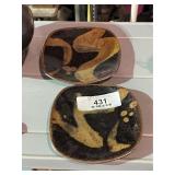 Mid 20th Century  Stoneware Trinket Dishes