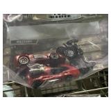 Two 1994 Back Burner Die Cast Cars & Motorcycle