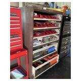 Metal Cabinet & Contents on Top