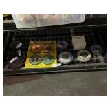 Shelf of 4' Grinding Wheels