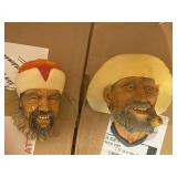 Box of Bossons English Chalk Ware Wall Face Dï¿½cor