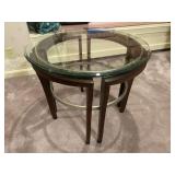 2 Piece Glass Top Table Set