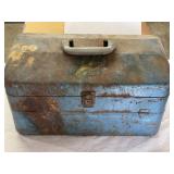 Vintage Fishing Tackle Box & Contents