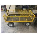 Nice Rubber Tire Lawn Cart