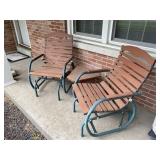 Double Patio Chair Rocker
