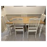Kitchen Farmhouse Table & 5 Chairs