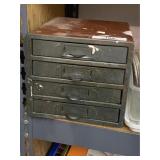 Vintage Craftsman 3 Drawer Hardware Cabinet