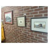 3 Framed Railroad Prints