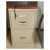 2 Drawer Metal File Cabinet