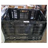3 Large Folding Crates