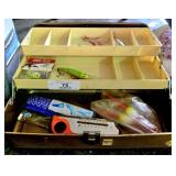 Vintage Tackle Box & Contents