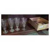 Vintage Stemware & Books
