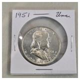 1951 Silver Half Dollar