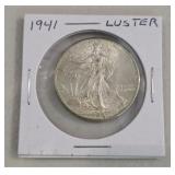 Nice 1941 Walking Liberty Half