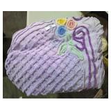 Vintage Chenille Lavender Bedspread