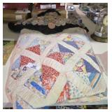 Hand Sewn Quilt & Pillow
