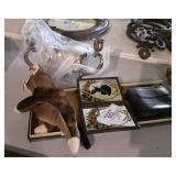 Silver Candleholder & Collectibles