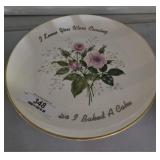 24K Gold Trim Cake Plate