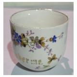 Antique French Porcelain Mustache Cup