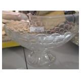 Vintage Federal Glass Yorktown Pedestal Fruit Bowl