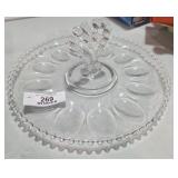 Imperial Glass Candlewick Deviled Egg Tray