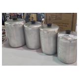 Vintage Aluminum Canister Set