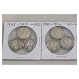 6 Mercury Dimes