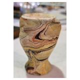 Nemadji Pottery Vase Swirl Pattern