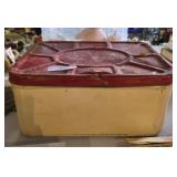 Vintage Metal Bread Box & Lid