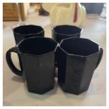 Black Octane Glass Set of Cups