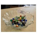 Marble Collection in Glass Bowl