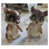 Pair of Vintage Japan Raccoons