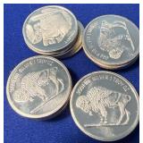 20 One Troy Oz Silver Rounds