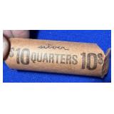 Roll of Silver Quarters; $10 Face