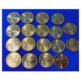 18 Sacagawea Golden Dollars