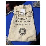 Speedway State Bank Coin Bag