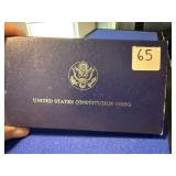 1987 US Constitution Proof Silver Dollar