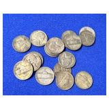 18 US War Nickel Coins