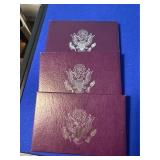 3 1991 US Mint Proof Sets