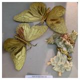 Brass Butterflies & Ornament