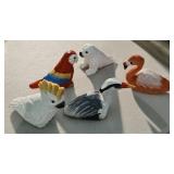 Wooden Bird Figurines