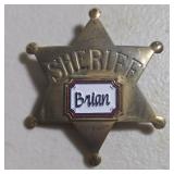 Vintage Slate Souvenir Sherrif Badge