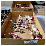 2 Boxes of Small Vintage Christmas Pieces