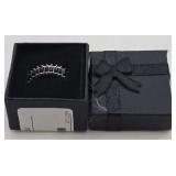Black Spinel Band Ring