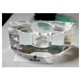 Oleg Cassini Faceted Crystal Candle Holder