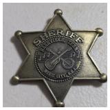 Vintage Slate Souvenir Sherrif Badge