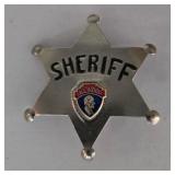 Vintage Slate Souvenir Sherrif Badge