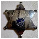 Vintage Slate Souvenir Sherrif Badge