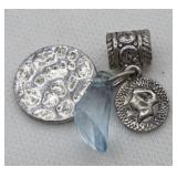 Vintage Slide Charm Pendant