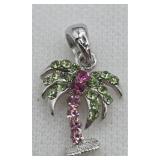 Crystal Palm Tree Pendant